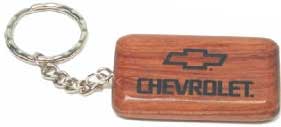 [ Rectangular Wood Key Chain - W ]