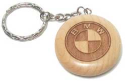 [ Round Wood Keychain - WKC2 - $ ]