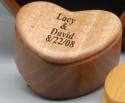laser engraved heart gift boxes