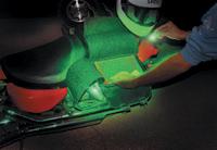 keychain flashlight with motorcycle bag